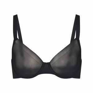 SKIMS Unlined Demi Bra Sheer Black 34dd 34e